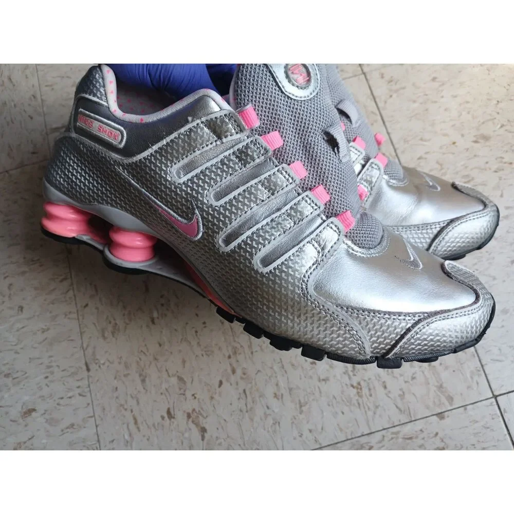 Y2K VINTAGE Nike Shox Turbo 13 Metallic Silver/Pink Women's 7.5 (488312-013)